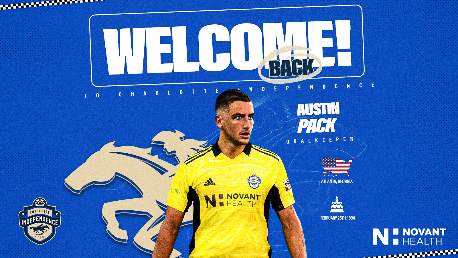 Goalkeeper Austin Pack Re-Signs with Charlotte for 2023 featured image