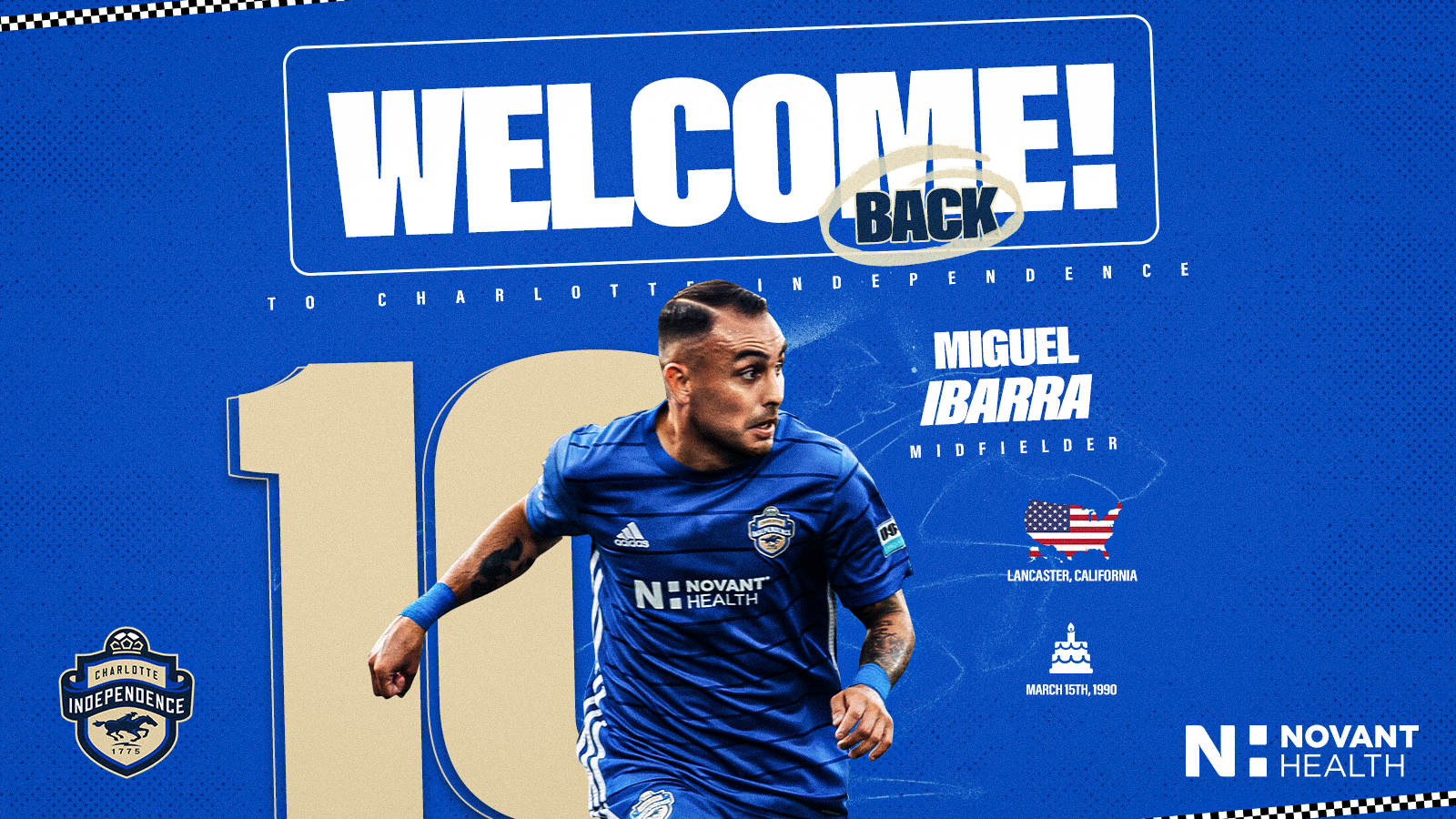 Miguel Ibarra Returns to Charlotte Independence for 2023 Season featured image