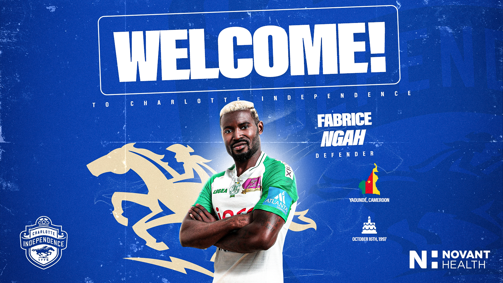 Charlotte Independence Sign Cameroonian National Left Back Fabrice Ngah featured image