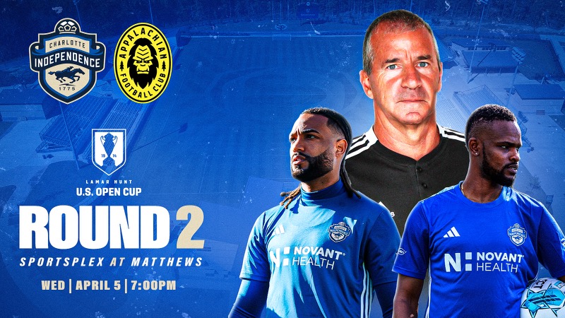 Charlotte Independence Return to Mecklenburg County Sportsplex at Matthews for One Night Only During US Open Cup featured image