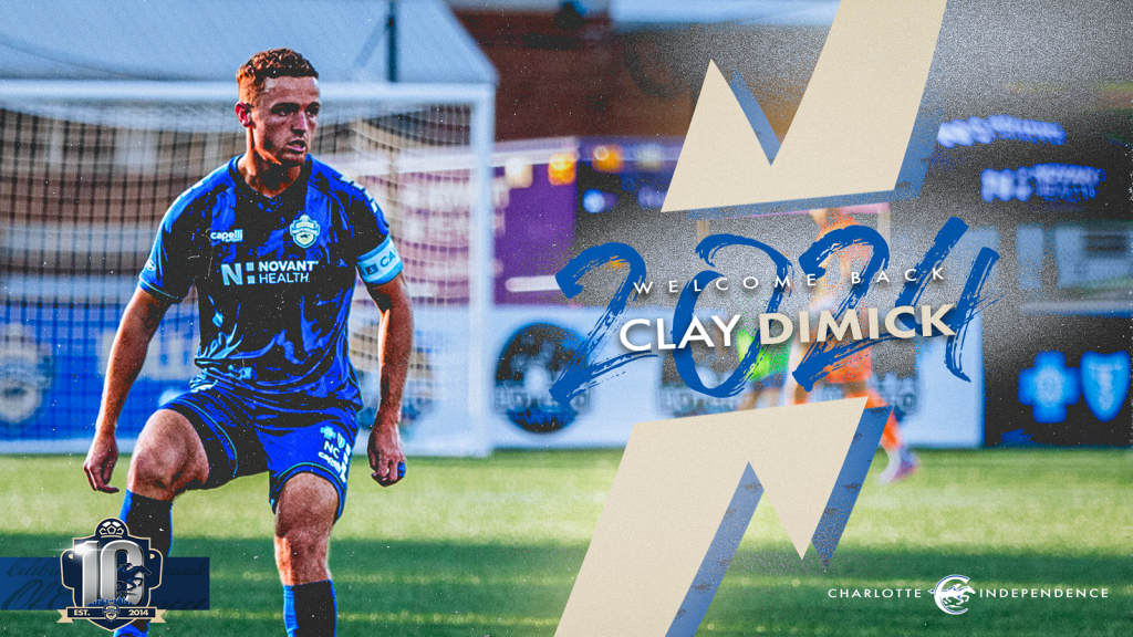 Welcome Back Clay Dimick Charlotte Independence 2024 Signing