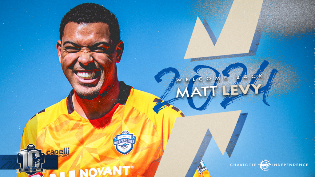 Welcome Back Matt Levy Charlotte Independence 2024 Signing