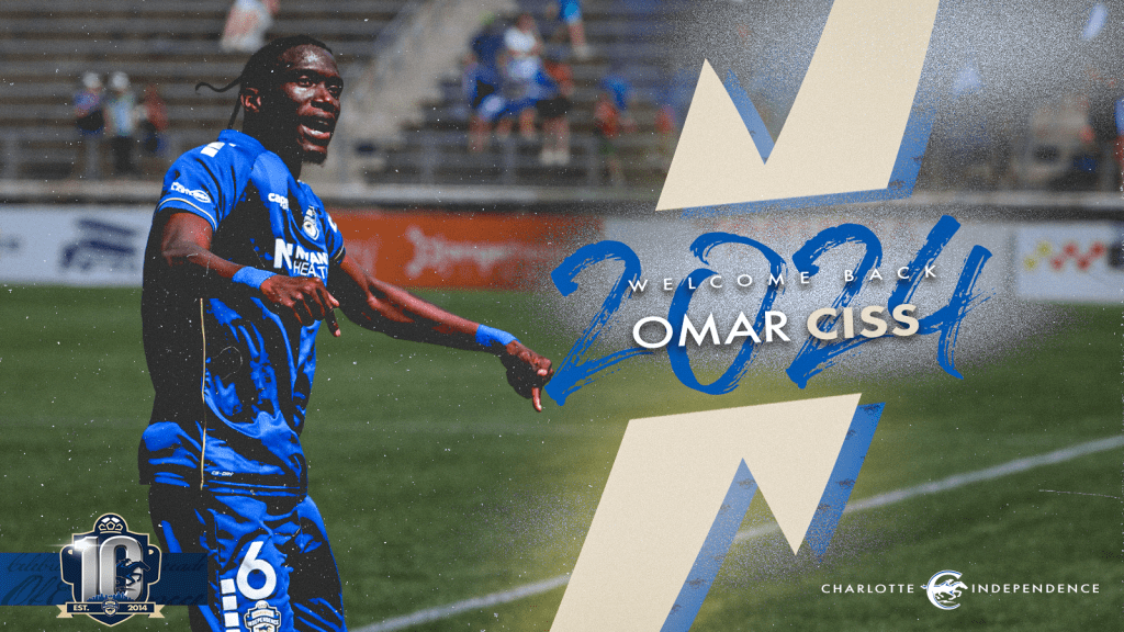 Welcome Back Omar Ciss Charlotte Independence 2024 Signing
