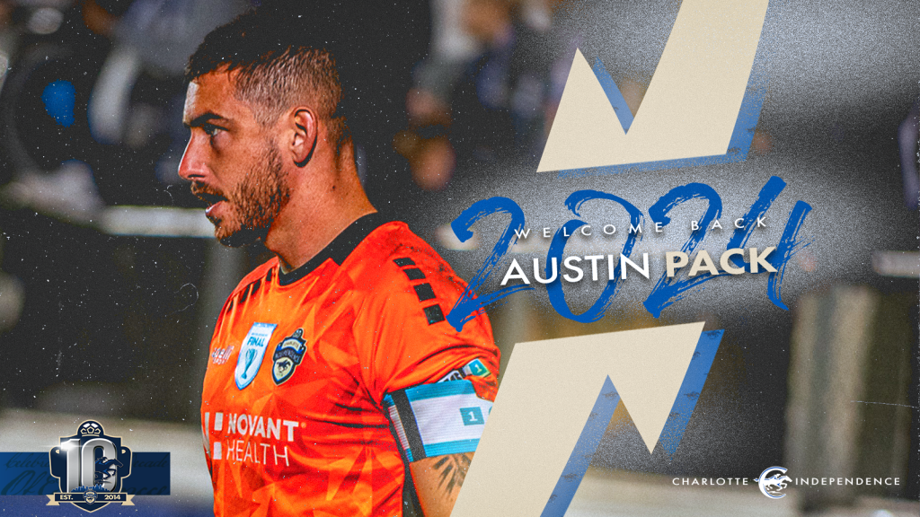 Welcome Back Austin Pack Charlotte Independence 2024 Signing