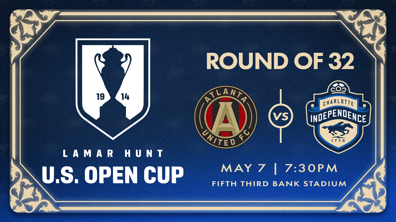 Charlotte Independence to Face MLS Side Atlanta United in the U.S. Open Cup Round of 32 featured image